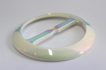 1204/07/084/30/64 - Schnalle ohne Dorn, Polyester, Gr. 30 mm ( Durchlass), regenbogenfarbend