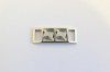 1001/14/058/6/01 - Zierteil, Metall, Gr. 6 mm ( Durchlass), silber