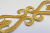 1311/15/021/124/21 - Emblem, Polyester, Gr. ca. 124 mm, gold